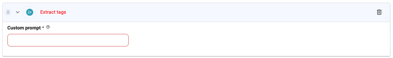 Extract Tags Tool UI